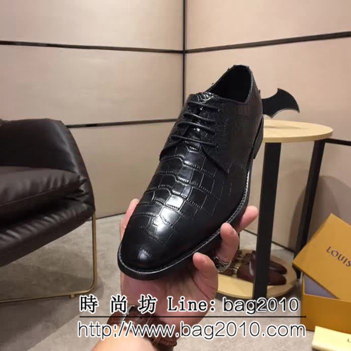 路易威登LV 頂級品質 2019春款專櫃同步發售 男士牛皮鞋 8FX2056